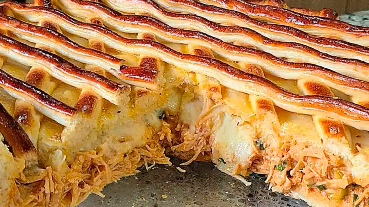 Receita de torta de frango com requeijão