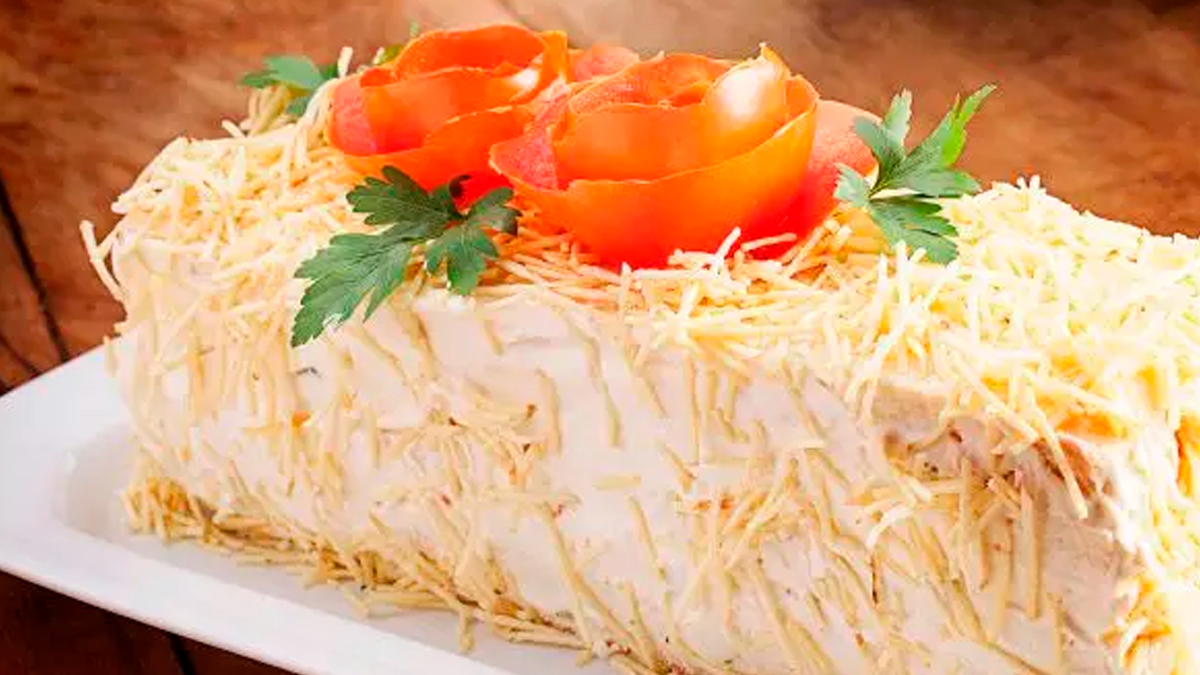 Receita de torta gelada de frango fit